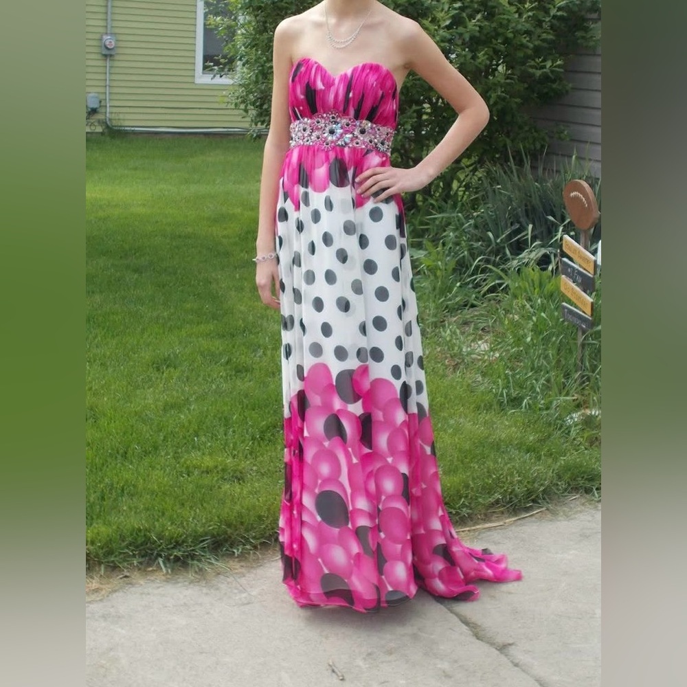 Polka Dot Prom Dress